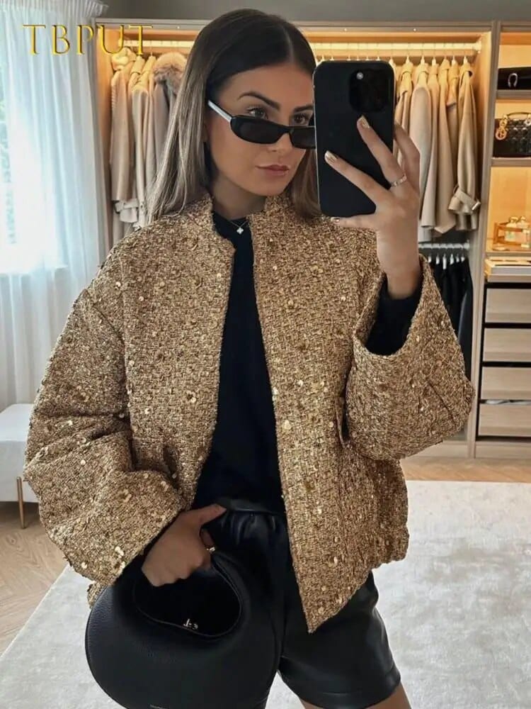 EB | Glitzer Bomberjacke