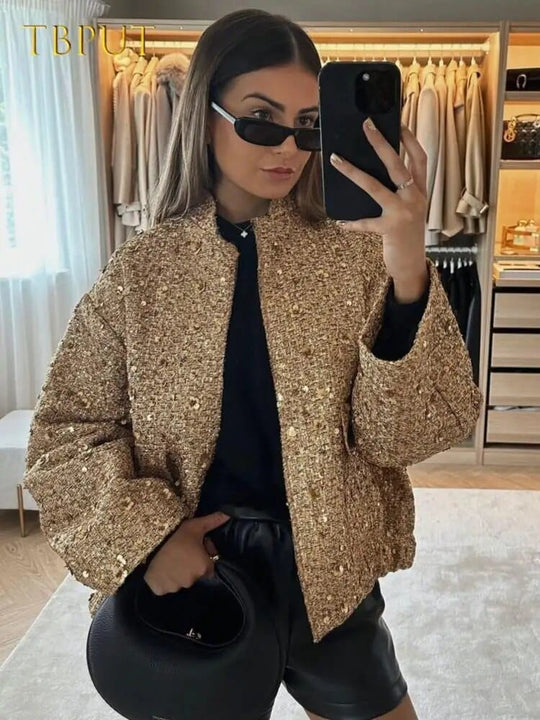 EB | Glitzer Bomberjacke