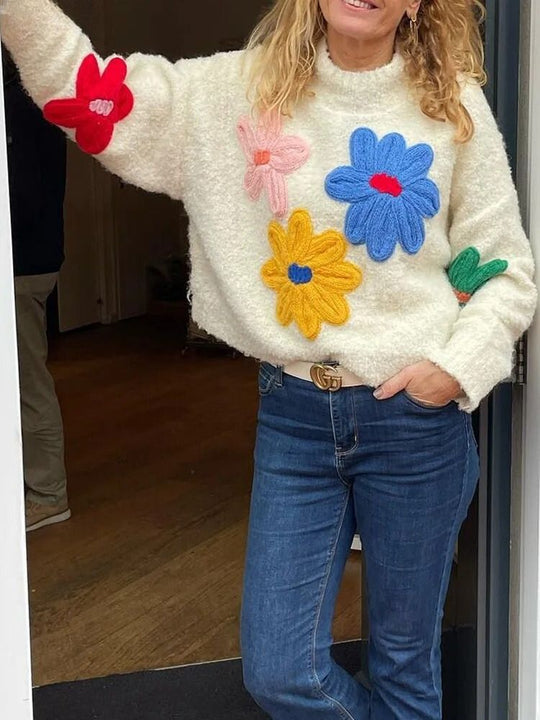 EB | Floral Strickpullover für Damen