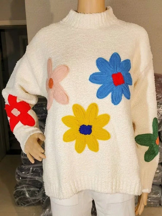EB | Floral Strickpullover für Damen