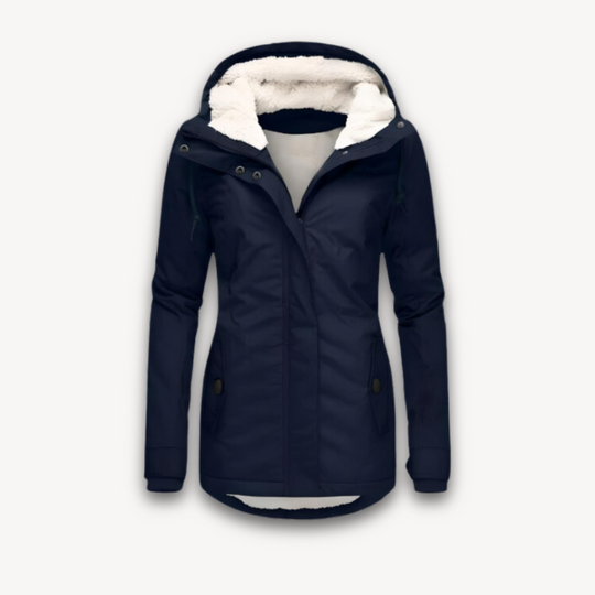 EB | Damen Wasserdichte Winterjacke mit Kunstfellfutter