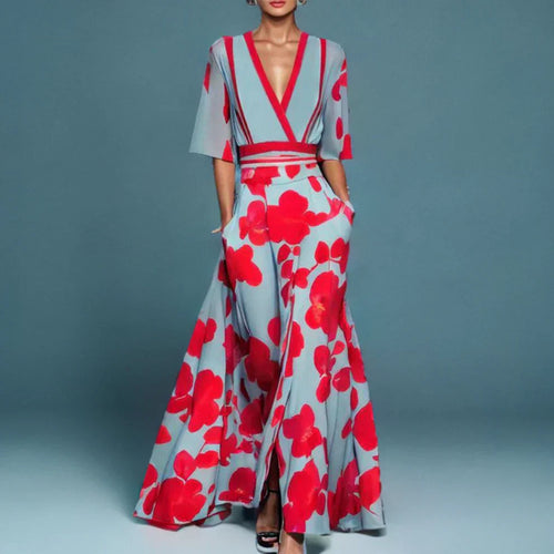 EB | Elegantes Maxikleid mit Blumenmuster