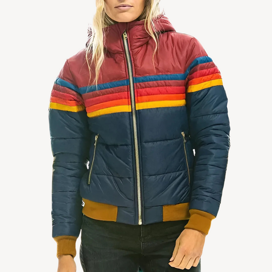 EB | Damen Pufferjacke mit Streifen