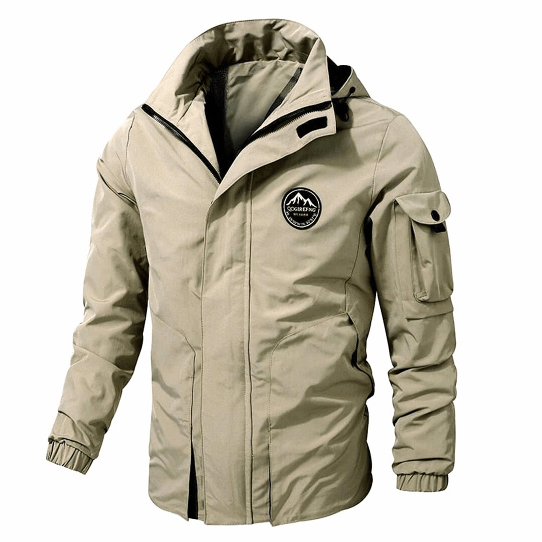 EB | Herren Winterjacke – Mit Kapuze und Taschen für die Ärmel