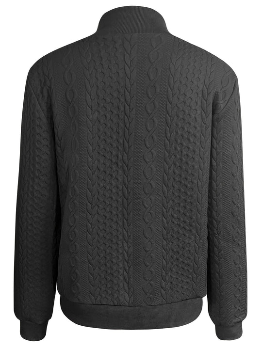 EB | Legere Bomberjacke mit Textur und Reißverschluss