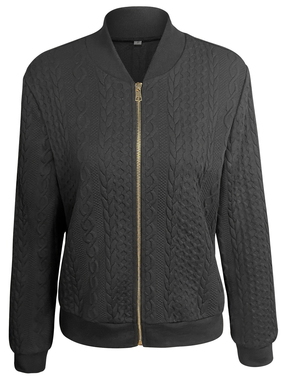 EB | Legere Bomberjacke mit Textur und Reißverschluss