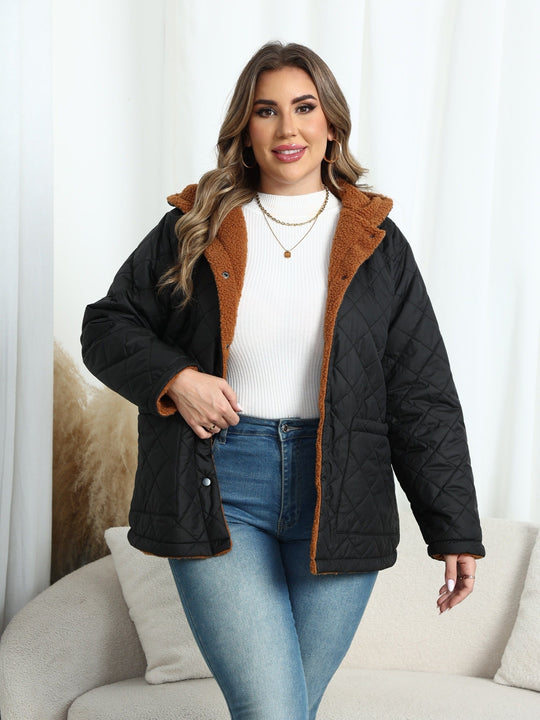EB | Winterjacke In Großen Größen - Schwarz