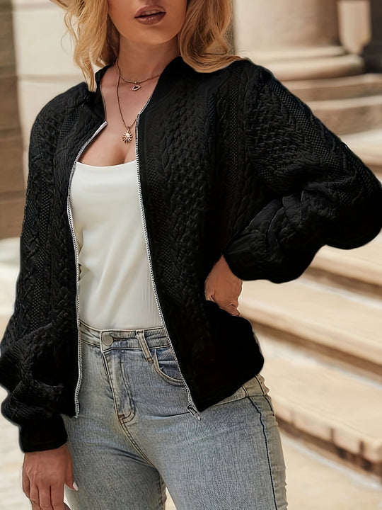 EB | Texturierte Bomberjacke