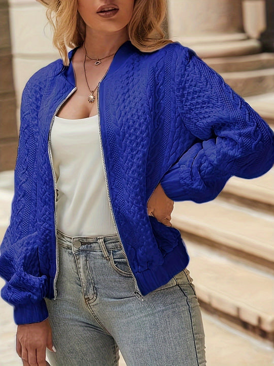 EB | Texturierte Bomberjacke