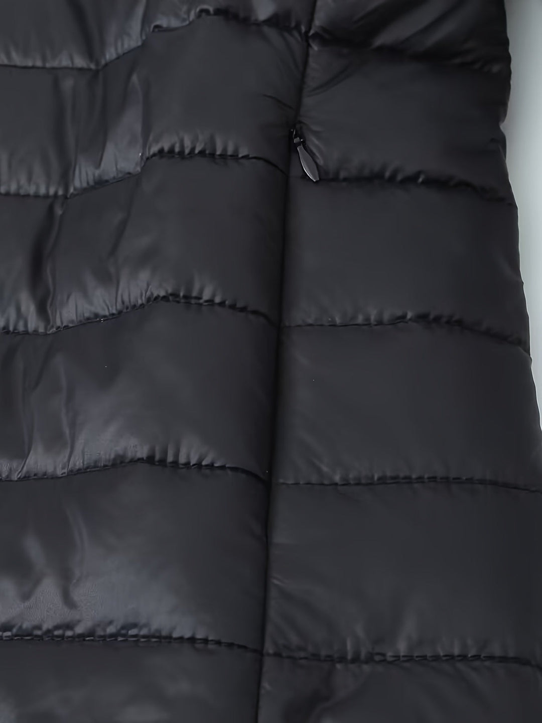 EB | Warme Puffy-Jacke mit Reißverschluss und Kunstpelzfutter