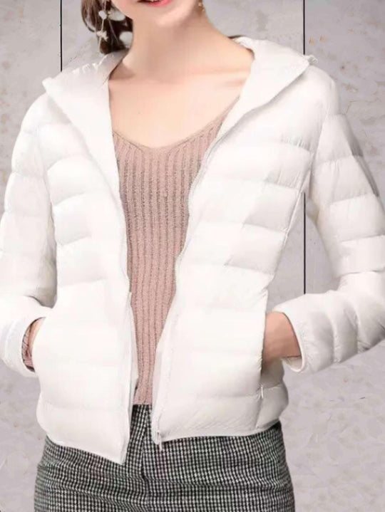 EB | Warme Daunenjacke mit Kapuze für Frauen