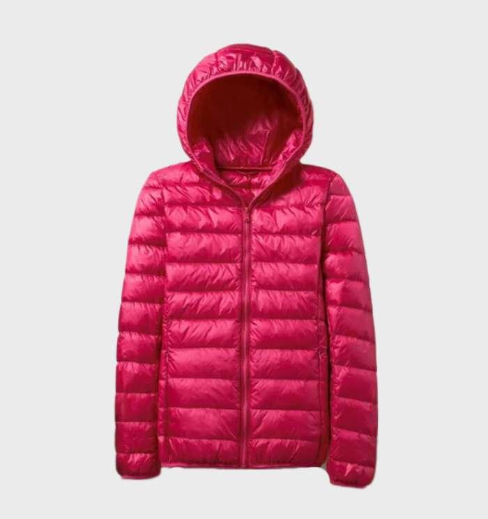 EB | Warme Daunenjacke mit Kapuze für Frauen