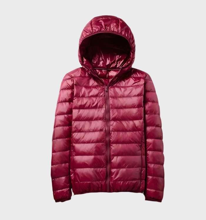 EB | Warme Daunenjacke mit Kapuze für Frauen