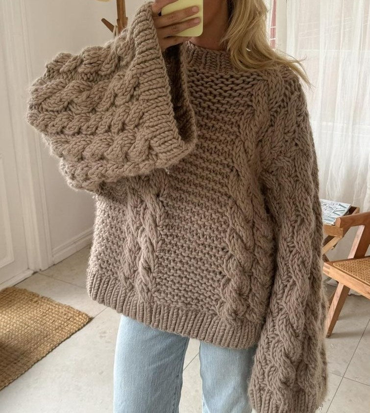 EB | Grobes Zopfmusterpullover