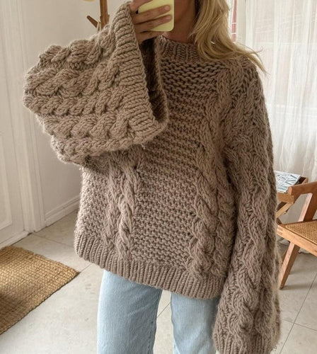 EB | Grobes Zopfmusterpullover