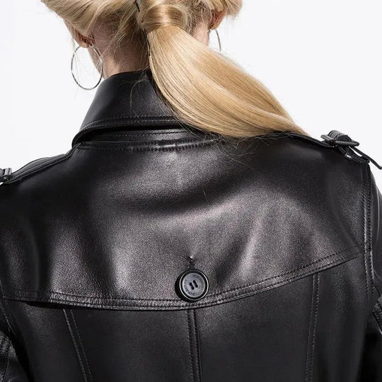 EB | NYC Leder Trenchcoat für Damen