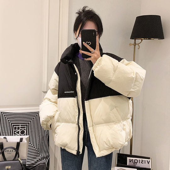 EB | Pufferjacke - Übergröße - Steppdesign - Hoher Kragen - Reißverschlussverschluss