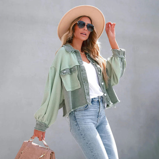 EB | Freizeitjacke mit Puffärmeln für Frauen