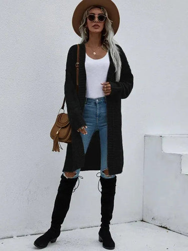 EB | Strick Lang Frauen Strickjacke Pullover