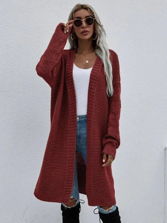 EB | Strick Lang Frauen Strickjacke Pullover