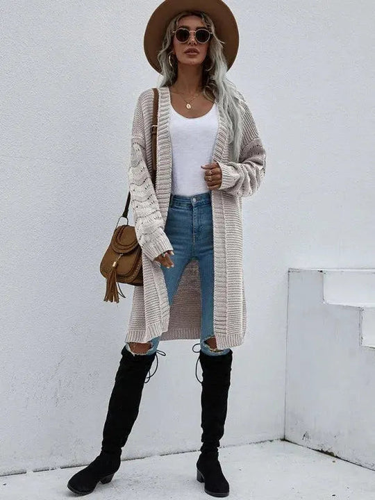 EB | Strick Lang Frauen Strickjacke Pullover