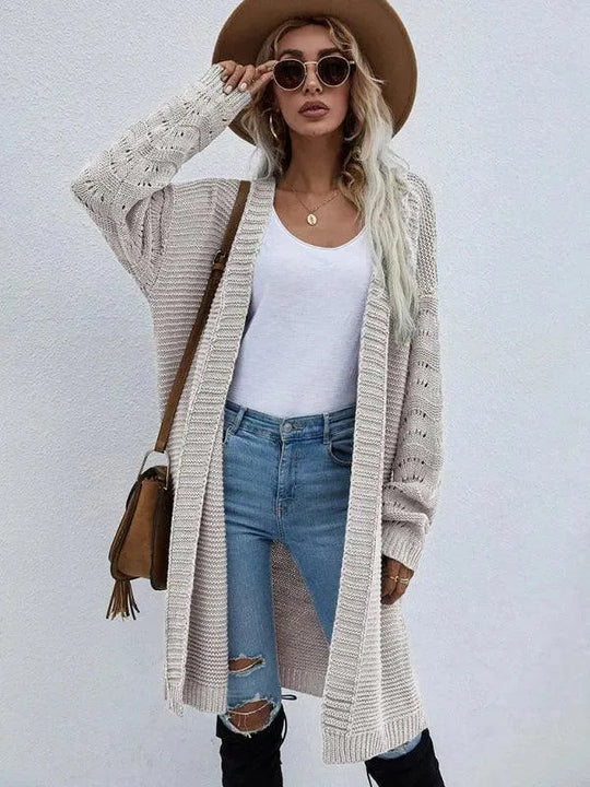 EB | Strick Lang Frauen Strickjacke Pullover
