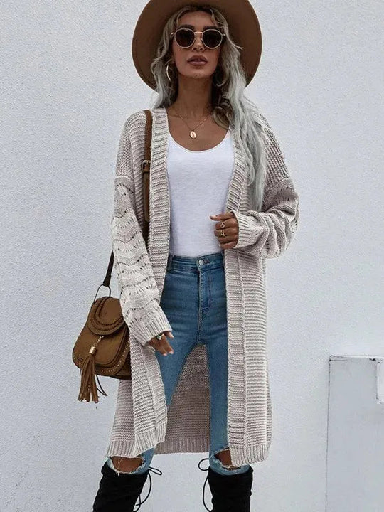 EB | Strick Lang Frauen Strickjacke Pullover