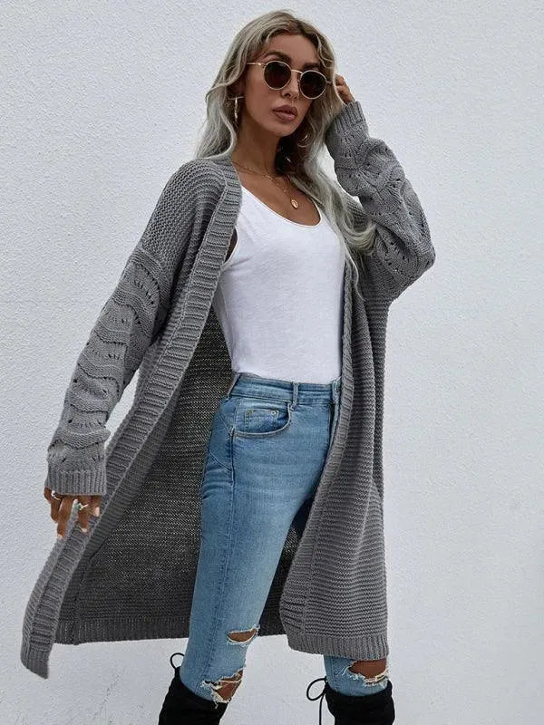 EB | Strick Lang Frauen Strickjacke Pullover