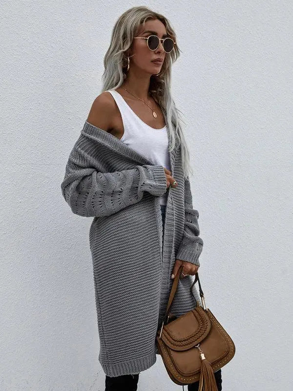 EB | Strick Lang Frauen Strickjacke Pullover