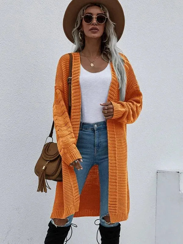 EB | Strick Lang Frauen Strickjacke Pullover
