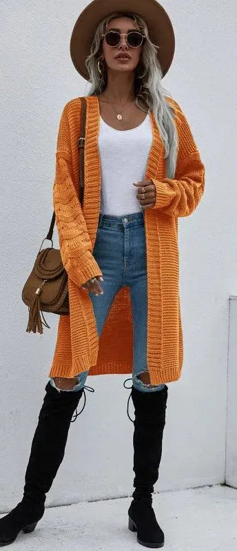 EB | Strick Lang Frauen Strickjacke Pullover