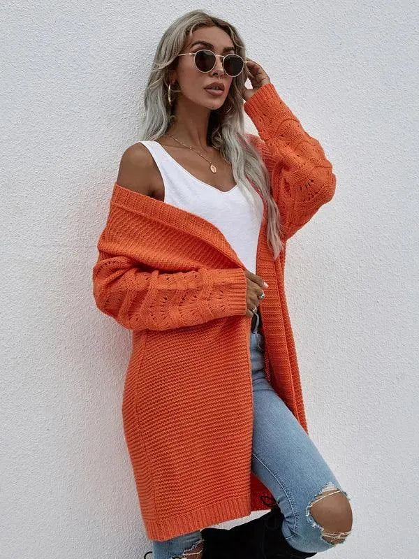 EB | Strick Lang Frauen Strickjacke Pullover