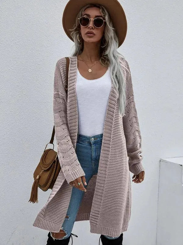 EB | Strick Lang Frauen Strickjacke Pullover