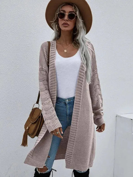 EB | Strick Lang Frauen Strickjacke Pullover