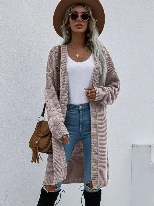 EB | Strick Lang Frauen Strickjacke Pullover