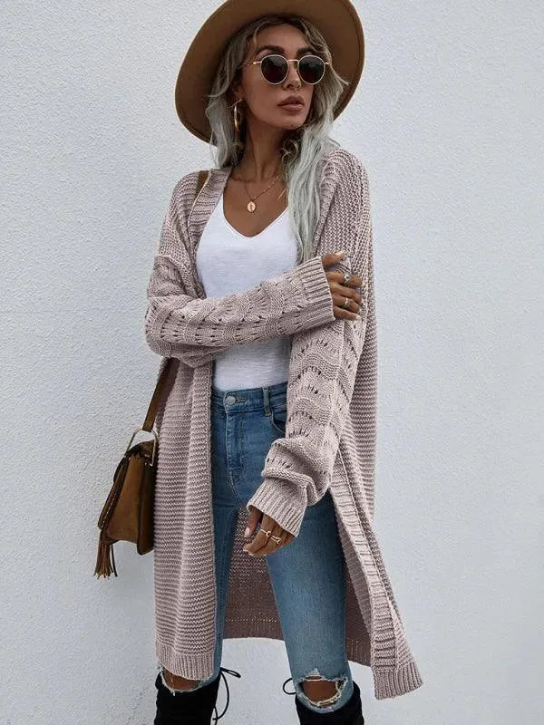 EB | Strick Lang Frauen Strickjacke Pullover