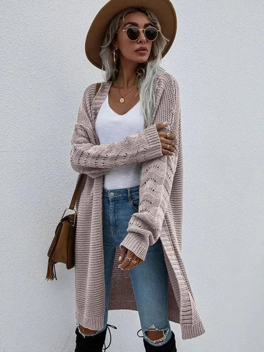 EB | Strick Lang Frauen Strickjacke Pullover