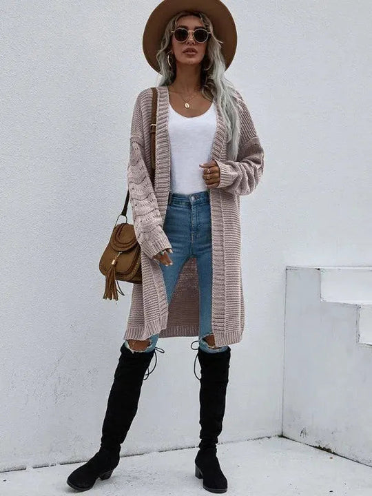 EB | Strick Lang Frauen Strickjacke Pullover