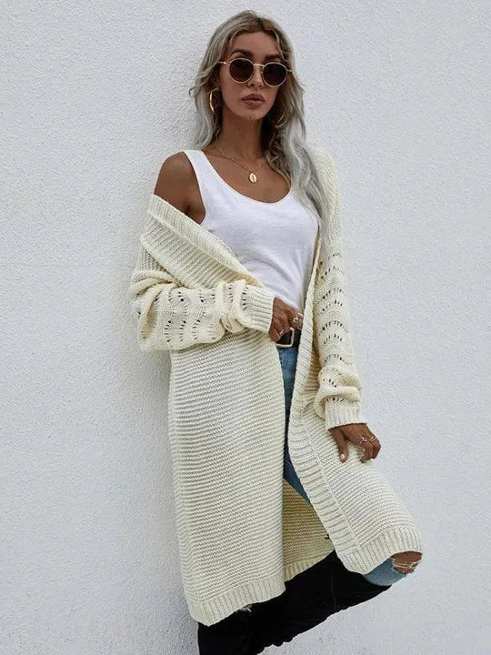 EB | Strick Lang Frauen Strickjacke Pullover