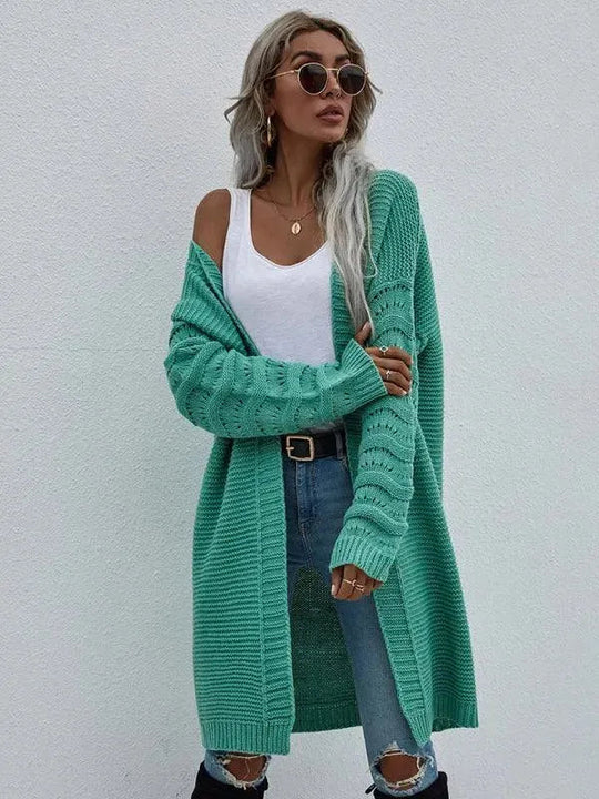 EB | Strick Lang Frauen Strickjacke Pullover