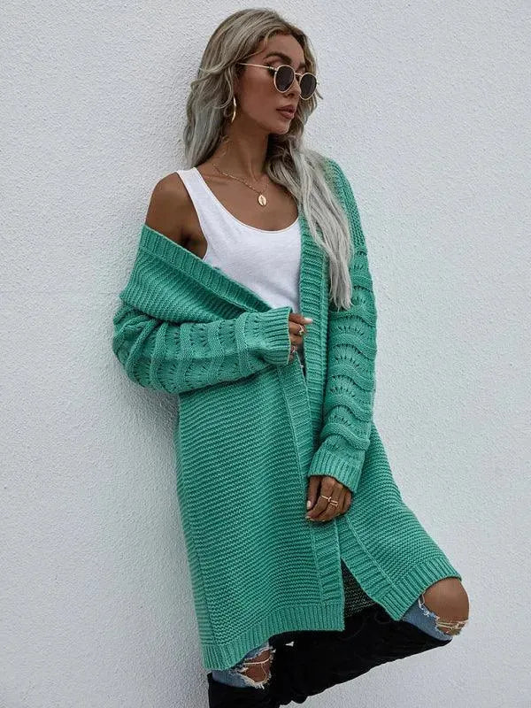 EB | Strick Lang Frauen Strickjacke Pullover