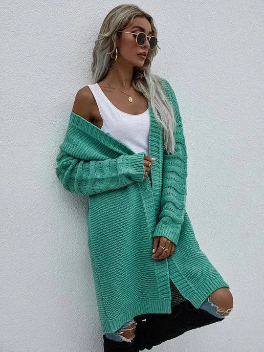 EB | Strick Lang Frauen Strickjacke Pullover
