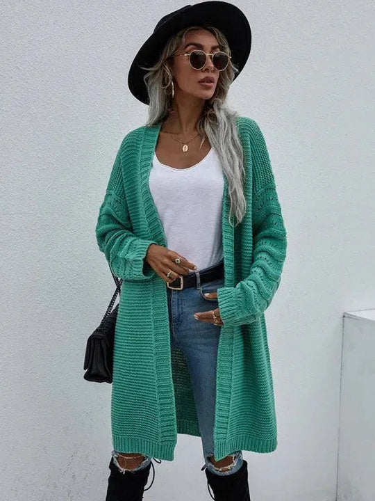EB | Strick Lang Frauen Strickjacke Pullover