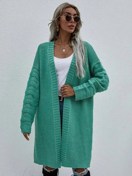 EB | Strick Lang Frauen Strickjacke Pullover