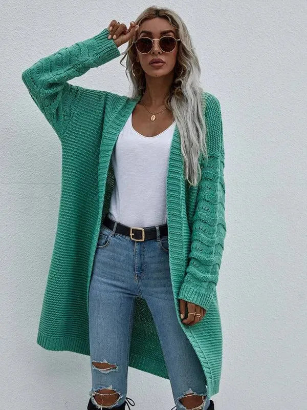 EB | Strick Lang Frauen Strickjacke Pullover