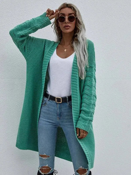 EB | Strick Lang Frauen Strickjacke Pullover