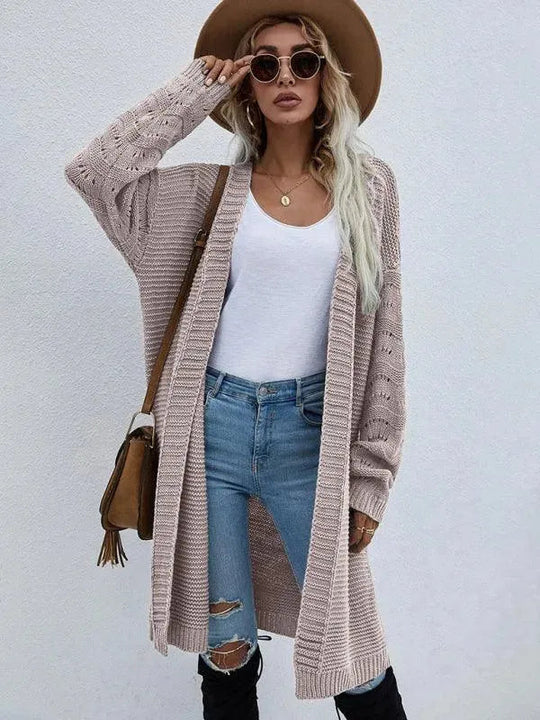 EB | Strick Lang Frauen Strickjacke Pullover