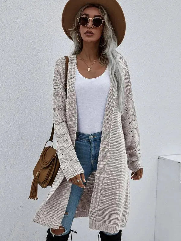 EB | Strick Lang Frauen Strickjacke Pullover