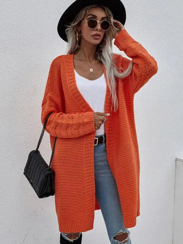 EB | Strick Lang Frauen Strickjacke Pullover
