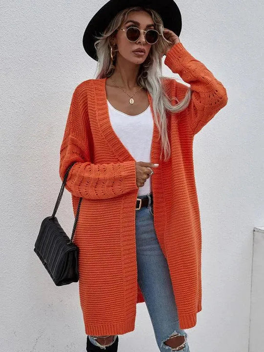 EB | Strick Lang Frauen Strickjacke Pullover